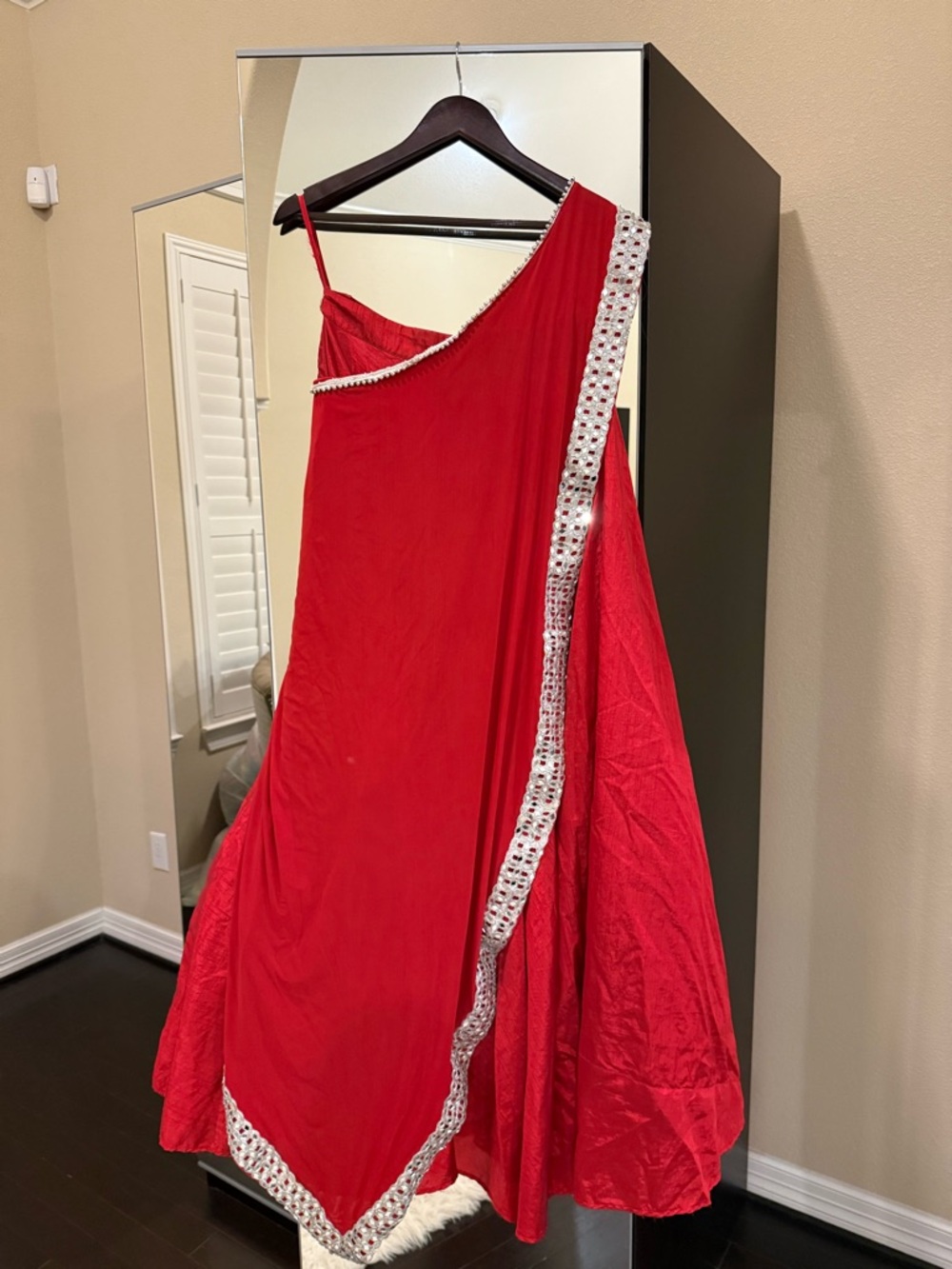 Red Lehenga bottom with duppata